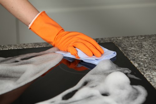 Professional curtain cleaning in a Crouch End living room