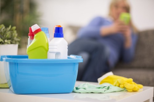 Professional carpet cleaning equipment in a Crouch End property